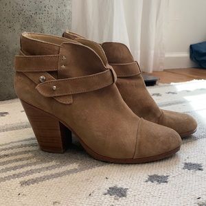 Rag & Bone Harrow Heeled Ankle Boots Suede 39